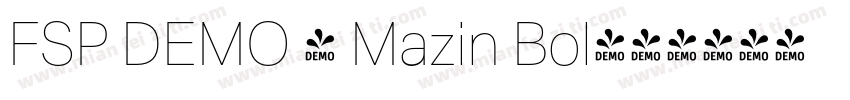 FSP DEMO - Mazin Bol字体转换